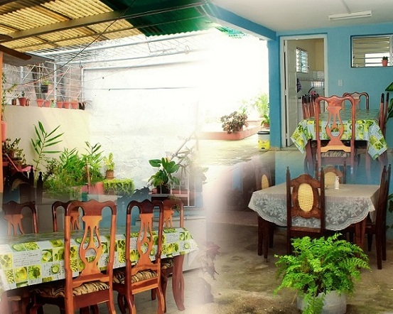 'Terraza y patio' Casas particulares are an alternative to hotels in Cuba.